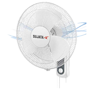 Sujata SWF27 55W White Wall Fan, Sweep 