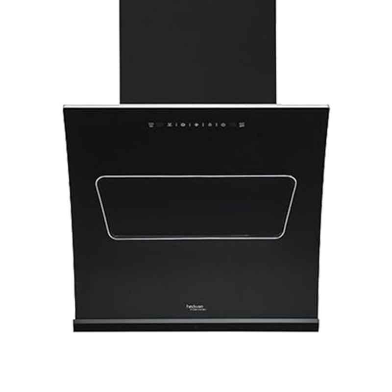 Hindware Essence 60 60cm 1350 m3/hr Filterless Auto Clean Inclined Chimney with Motion Sensor, Touch Control & 2 Years Warranty, ESSE60BLK