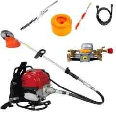 Raider 1.7HP Backpack Brush Cutter with Power Sprayer & Hedge Trimmer Attachment, RDPS-H