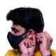 Smart Care N99 Fabric Black Reusable Face Mask, PSFM03, Size: Small (Pack of 2)