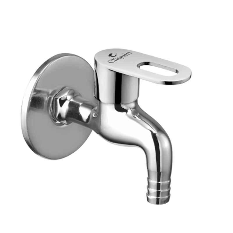 Cliquin Magic Venna Brass Silver Chrome Finish Nozzle Bathroom Tap for Washing Machine, Garden & Outdoor Use