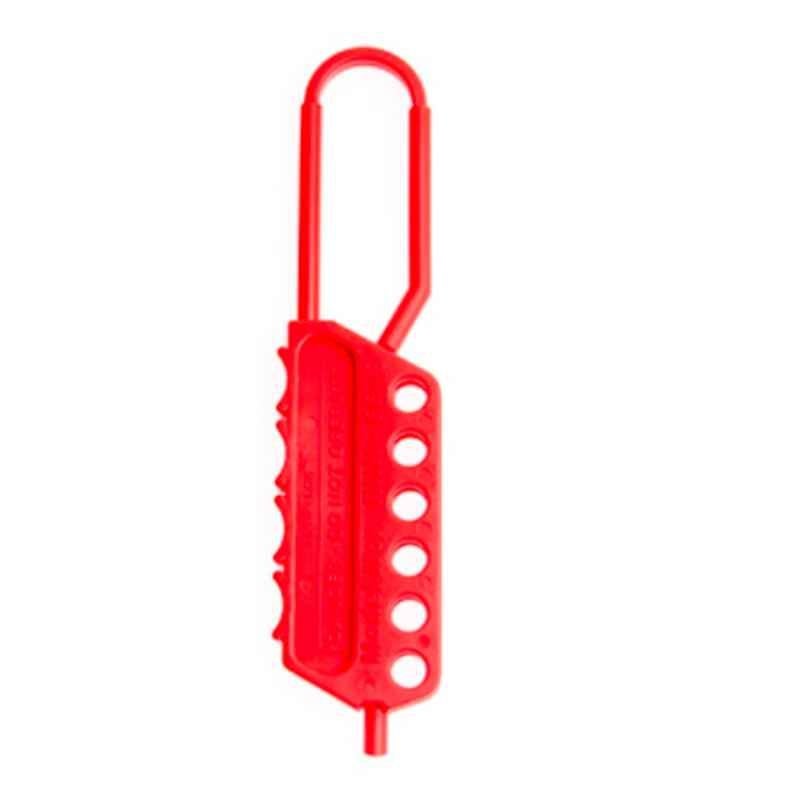LOTO-LOK 6mm Nylon Red Lockout Safety HASP, HSP-RNH-66