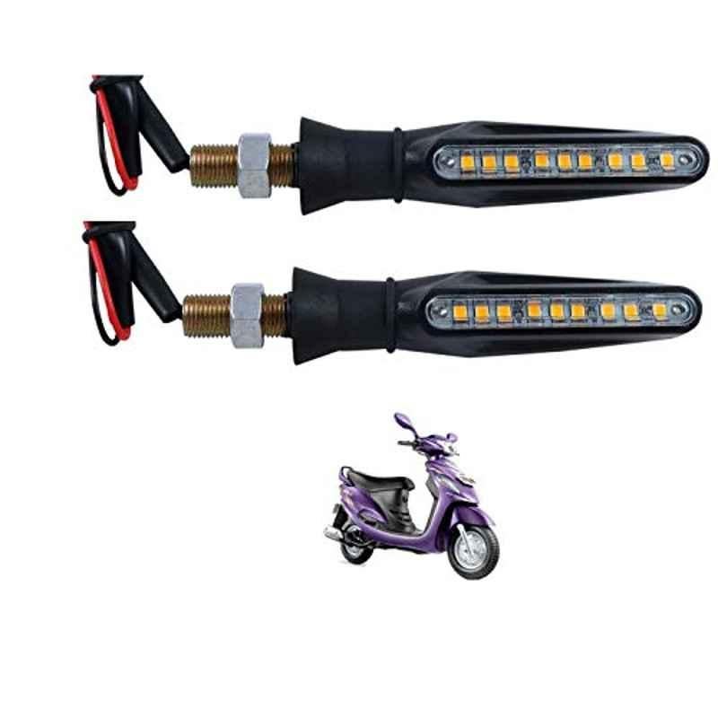 Kozdiko 4 Pcs Plastic Front & Rear Side Sleek Yellow Bike Indicator Set for Mahindra Rodeo