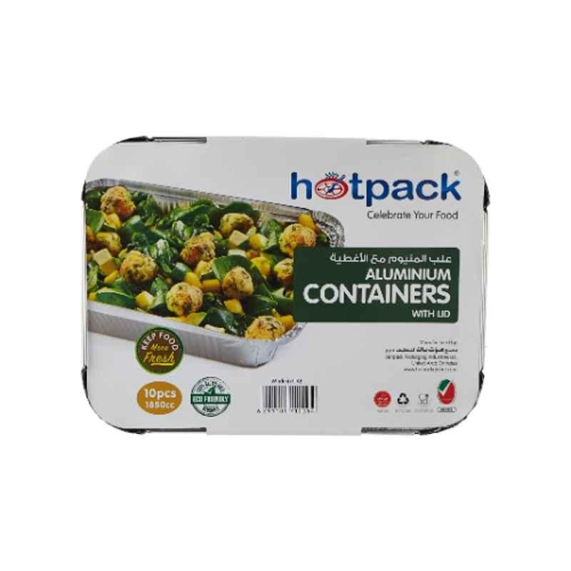 Hotpack 10Pcs 1850CC Aluminium Container Set, HSM83185