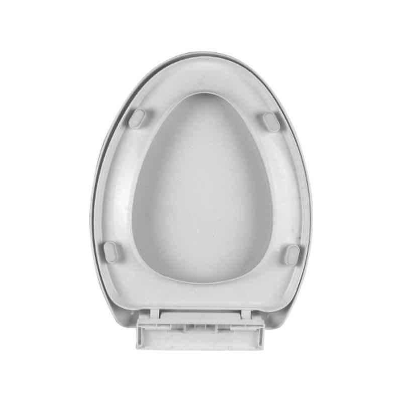 Elegant Casa 2082 49x36cm Polypropylene White Soft Close Toilet Seat Cover