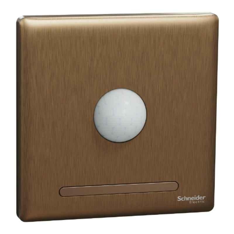 Schneider Electric Unica X 240V Dark Bronze LED Night Foot Lamp with PIR Sensor, NUXFLIR_DB