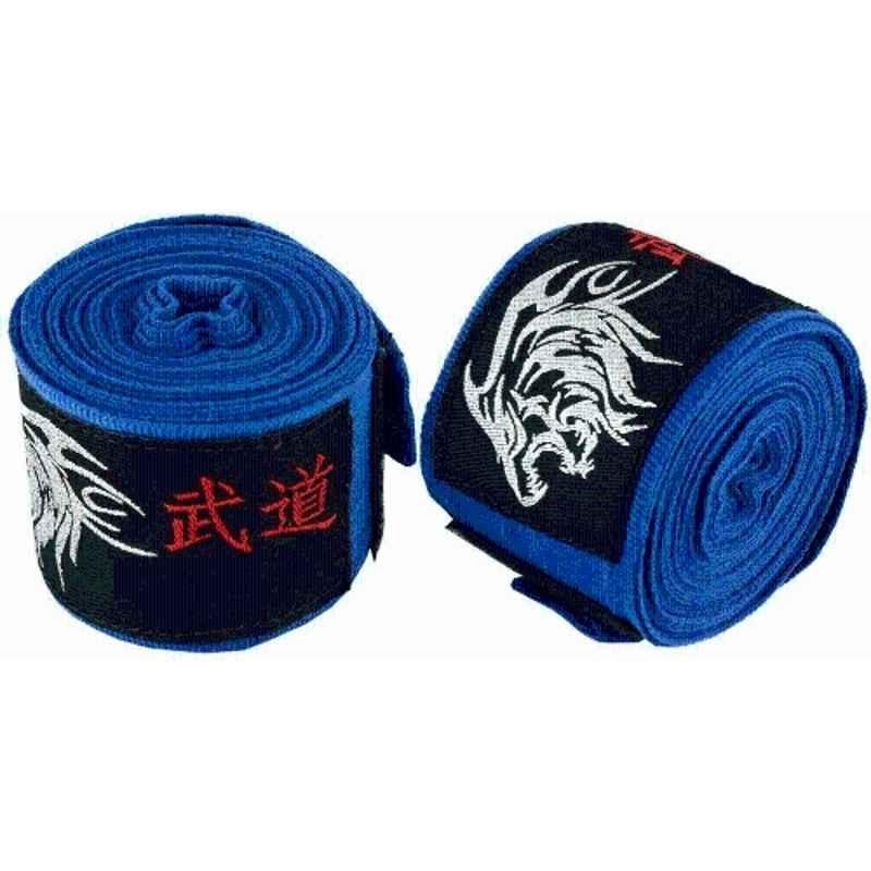 Matrica 180 inch Cotton Hot Blue Mexican Style MMA & Boxing Hand Wraps, Size: Free (Pack of 2)