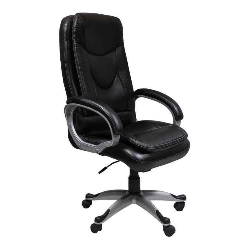 Caddy PU Leatherette Black Adjustable Office Chair with Back Support, DM 70