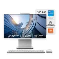 Lenovo IdeaCentre AIO 24IRH9 Cloud Grey Desktop with 13th Gen/Intel Core i5-13420H/24GB/512GB SSD/Win 11/Microsoft 365 & Office 24/Wireless EOS Keyboard & Mouse/24 inch FHD Display, F0HN00VEIN
