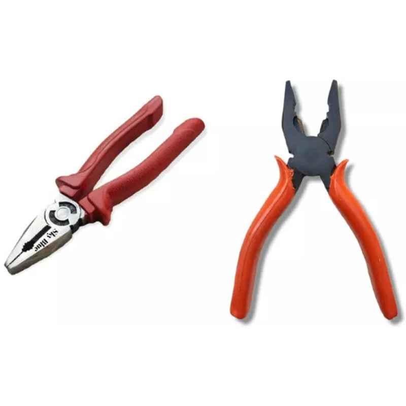 Sky Blue 2 Pcs 7.8 inch Lineman Plier Combo, SBE_PLIER_COMBO_MOD_00407