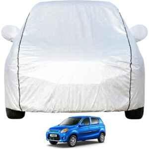 Allextreme Polyester Silver Car Cover with Mirror Pocket for Maruti Alto 800 2015 & 2026 Models, PV-MS800