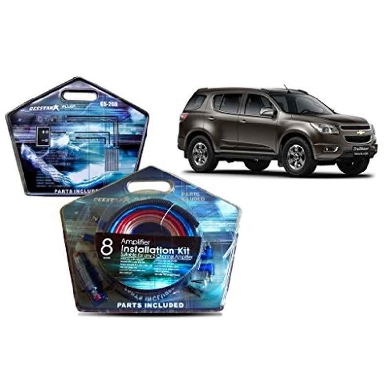 Auto Pearl Geestar Plus 8 Guage 2 Channel Amplifier Full Installation Kit for Chevrolet Trailblazer, GS-208