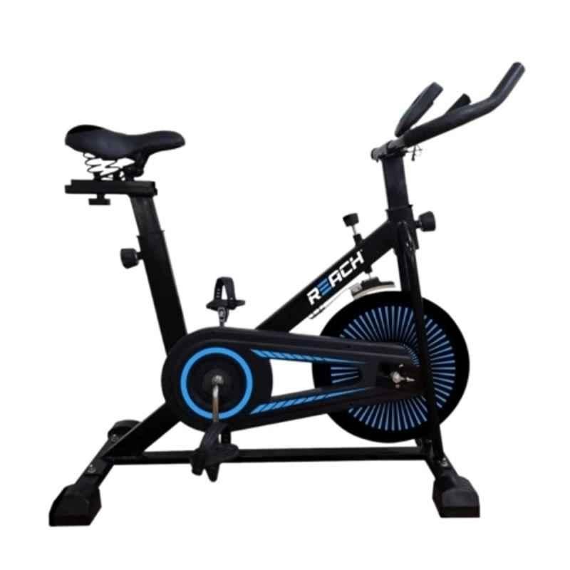 Reach Apollo Alloy Steel Black Spin Bike Exercise Fitness Cycle with 6.5 kg Flywheel
