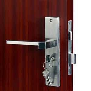 Voltizi 8 inch ‎Stainless Steel ‎Matt Finish Mortise Main & Bedroom Lock Set, ‎MG306