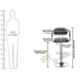 Da URBAN Costa Leatherette Black Height Adjustable Bar Stool, M-363