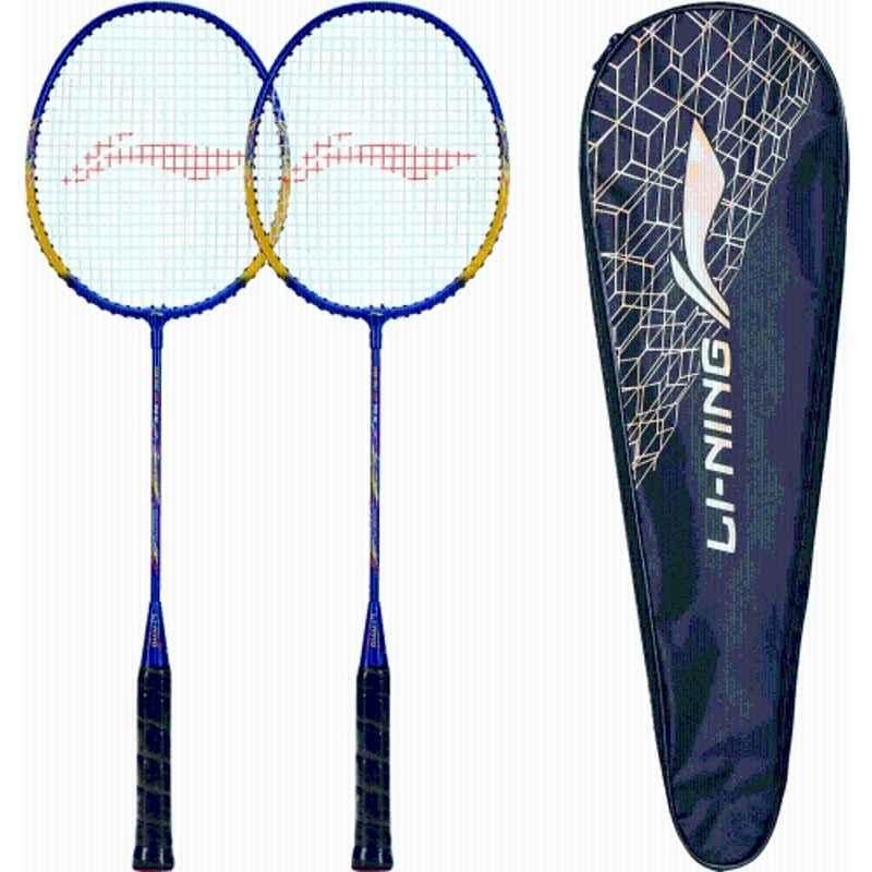 Li-Ning Smash XP 70 IV 95g Black & Gold Strung Badminton Racquet with Full Cover (Pack of 3)