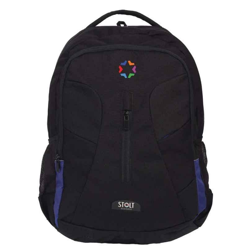 Stolt Noble Polyester 45L Black & Blue Waterproof Backpack