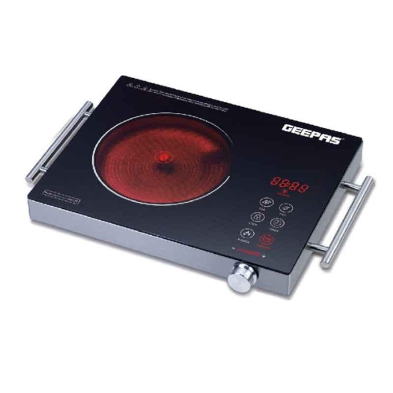 Geepas 2000W Stainless Steel 4 Digit LED Display Digital Infrared Cooker, GIC6920