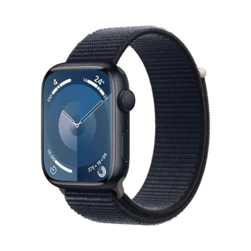 Apple 9 45mm Midnight Aluminium Case GPS & Cellular Smart Watch with Midnight Sport Loop, MR9C3QA/A