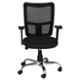 High Living Bravo LB Net & Cloth High Back Black Office Chair (Pack of 2)