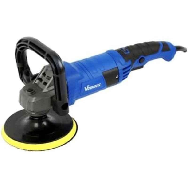 VTOOLS 1200W 150mm Blue Electric Polisher with 6 Variable Speed & Detachable Handle, VT1602