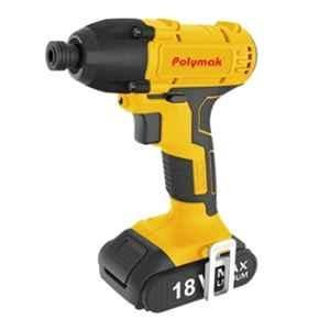 Polymak PM-CID-18VB-2B 900W 2600rpm Cordless Impact Drill Driver, HPCA36268