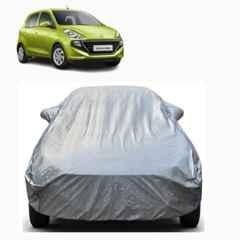Aarex Auto Polyester Silver 100% Waterproof Car Body Cover with Mirror Pocket for Hyundai Santro (2015-2026) Model, ST-Silver