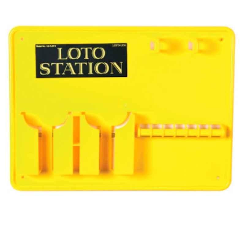 LOTO-LOK 300x400mm Yellow Lockout Station without Contents, LS-7L2P-Y