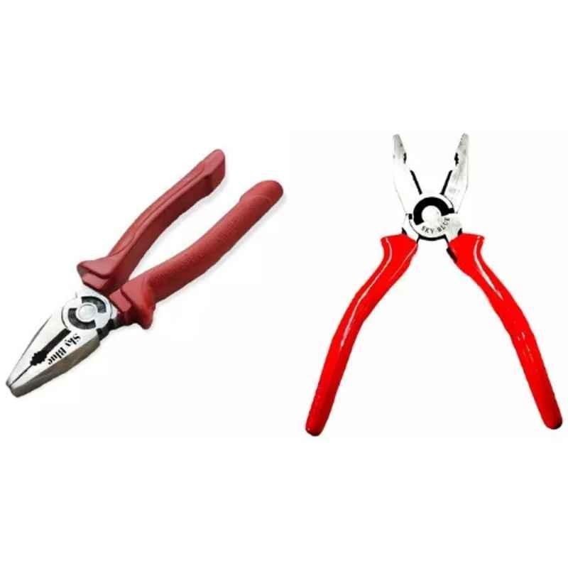 Sky Blue 2 Pcs 7.8 inch Lineman Plier Combo, SBE_PLIER_COMBO_MOD_00473