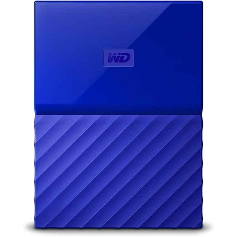 WD My Passport 2TB Blue Thin Portable External Hard Drive, WDBS4B0020BBL-WESN