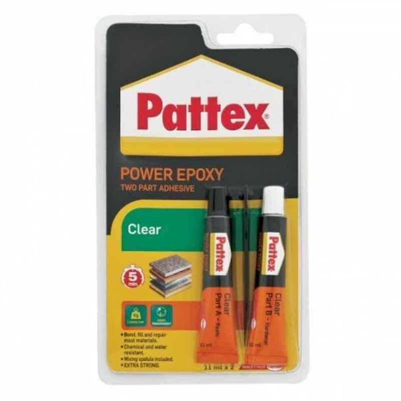 Pattex Repair Xtra Strong Epoxy Adhesive, 866010, Clear, 11ml, 20 Pcs/Pack