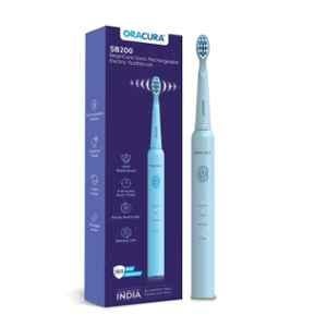 Oracura SB200 Sonic Lite Blue Electric Rechargeable Toothbrush with 1 Year Warranty