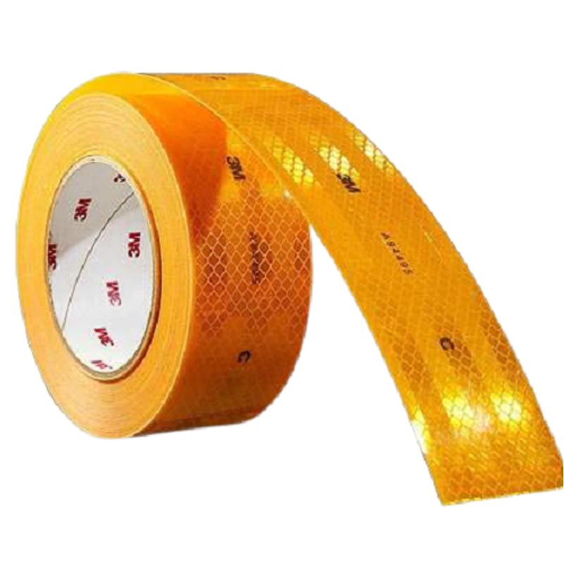 3M 2 inch Yellow High Intensity Reflective Conspicuity Tape, Length: 165 ft