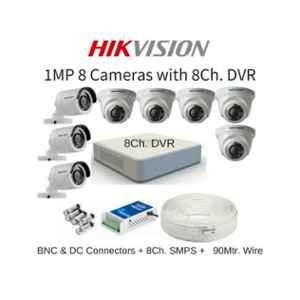 Hikvision 8 Cameras 1MP with 8 Channel DVR Combo Kit