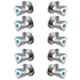 Torofy Jazz Stainless Steel Chrome Finish Angle Cock with Wall Flange (Pack of 10)