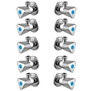 Torofy Jazz Stainless Steel Chrome Finish Angle Cock with Wall Flange (Pack of 10)