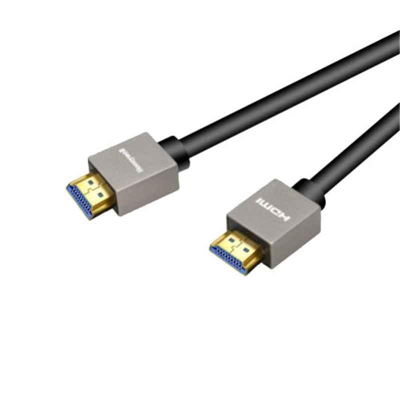 Honeywell 10m HDMI 2.0 High Speed Short Collar Cable with Ethernet, HC000012/HDM/10M/BLK/SLM