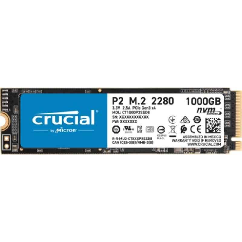 Crucial P2 2000GB 2TB 3D Nand Nvme Pcie M.2 SSD