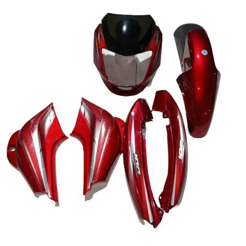 Buy Grow Famous Red Full Body Kit for Bajaj CT 100 Bike FM28 Online At Best Price on Moglix