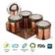 Trueware Fusion 4 Pieces 500ml Brown Copper Finish Storage Canister Set