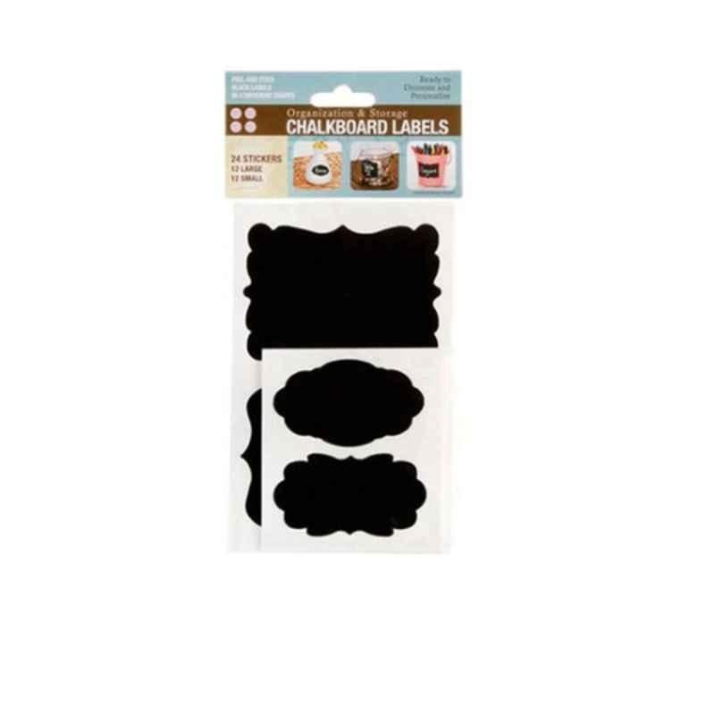 Peel & Stick Chalkboardabels Assorted Shapes