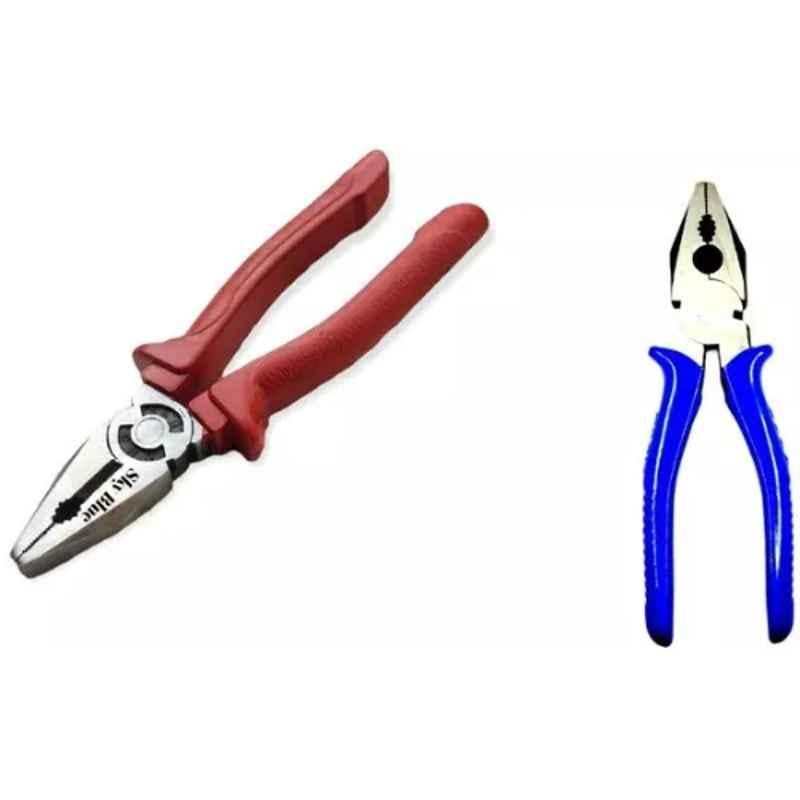 Sky Blue 2 Pcs 7.8 inch Lineman Plier Combo, SBE_PLIER_COMBO_MOD_00550