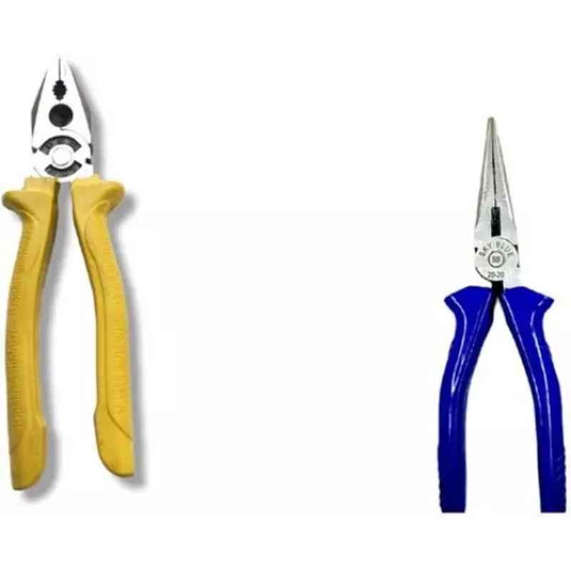 Sky Blue 2 Pcs 7.8 inch Lineman Plier Combo, SBE_PLIER_0204