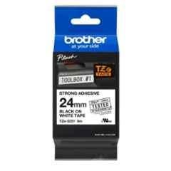 Brother TZE-S251 Black on White Label Tape