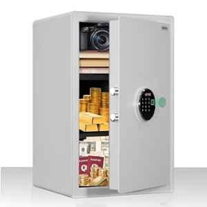 Plantex 82 Litre Digital Safe Locker for Home/Safety Locker Box with Biometric/LED Light Touchscreen Display & Dual Code Access Master User/Emergency Key/2 Years Warranty Plantex (White)