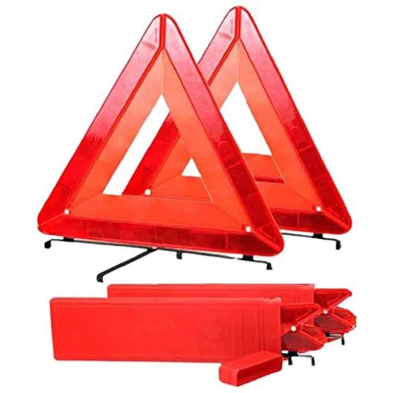 Abbasali Reflective Emergency Warning Triangle Sign (Pack Of 2)
