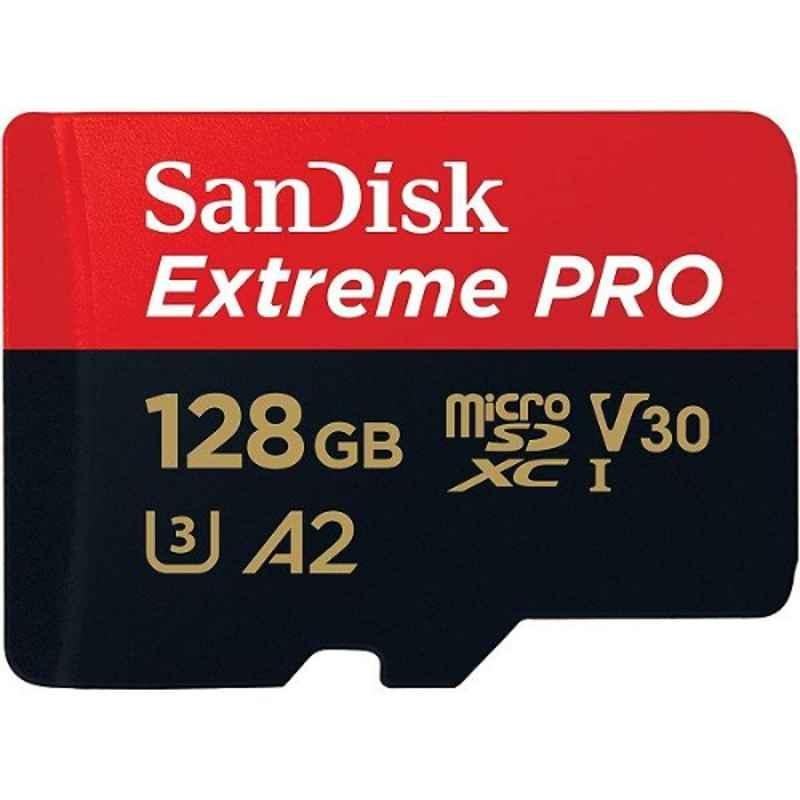 SanDisk Extreme Pro 128GB microSDXC A2 Class 10 Memory Card, SDSQXCY-128G-GN6MA