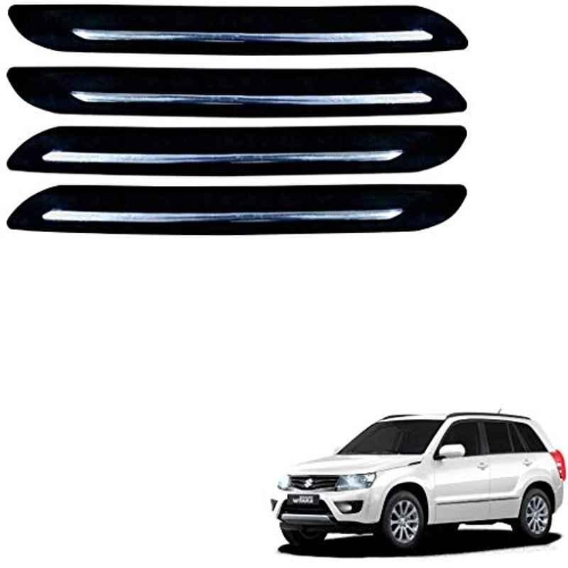 Kozdiko 4 Pcs Single Chrome Bumper Protector Set for Maruti Suzuki Vitara