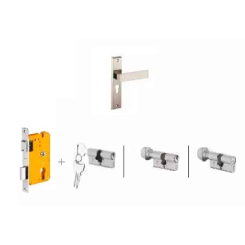 Dorset Elina HL ELN 8 inch Stainless Steel Lock Set with Both 60mm Side Key Cylinder (Pack of 2)