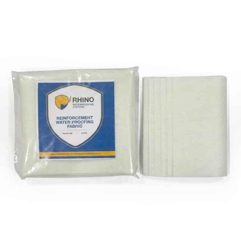 Rhino 10x100cm 50 GSM Reinforcement Non Woven Waterproofing Fabric for Roof, Terrace, Bathroom & Expansion Joints (Pack of 5)